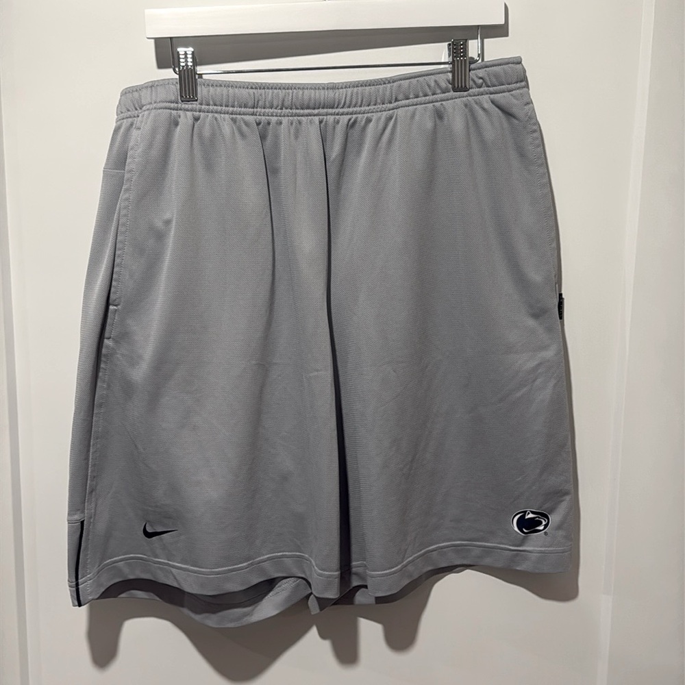Gray, Nike Dri-Fit Penn State Shorts - XL